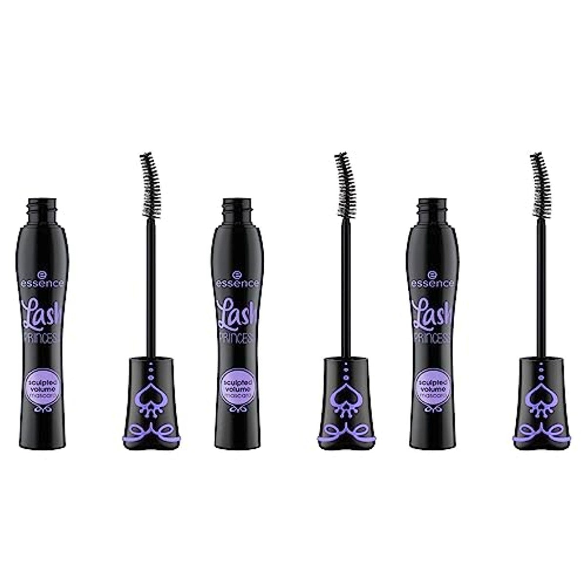 Essence Lash Princess Sculpted volume mascara, mascara, zwarte mascara, oogmake-up, 3 stuks (3 x 12 ml) – Essence Cosmetics