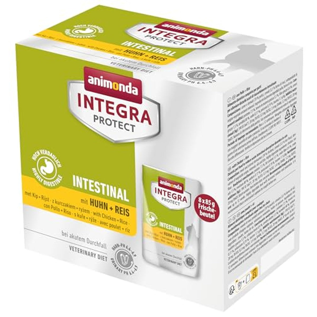 Animonda Integra Protect natvoer kattenvoer darm kip 8 x 85 g - 6-pack