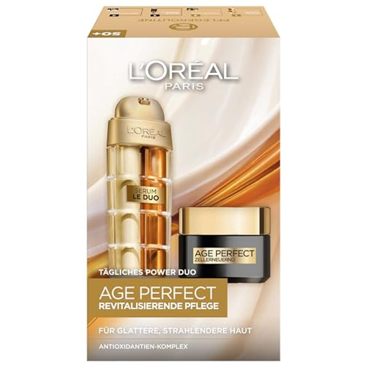 L'Oréal Paris Age Perfect Serum & Dagcrème & 50 ml 3 x 30 ml - Voordeelverpakking