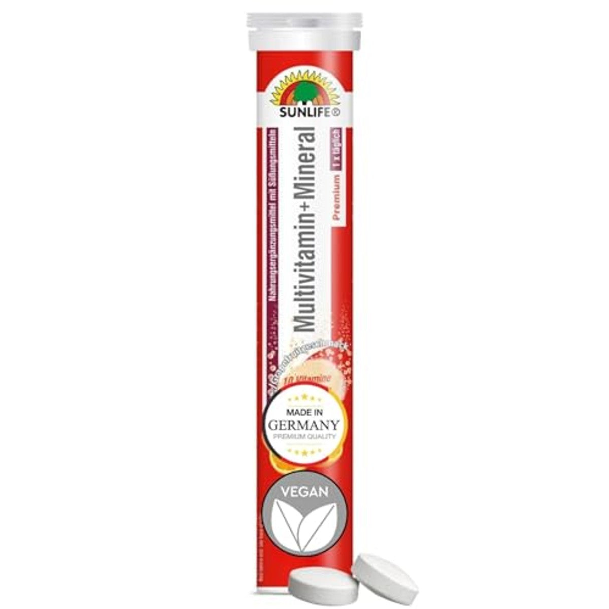 Sunlife Multivitamine Bruistabletten Sinaasappel-Grapefruit 17 st - 3-pack