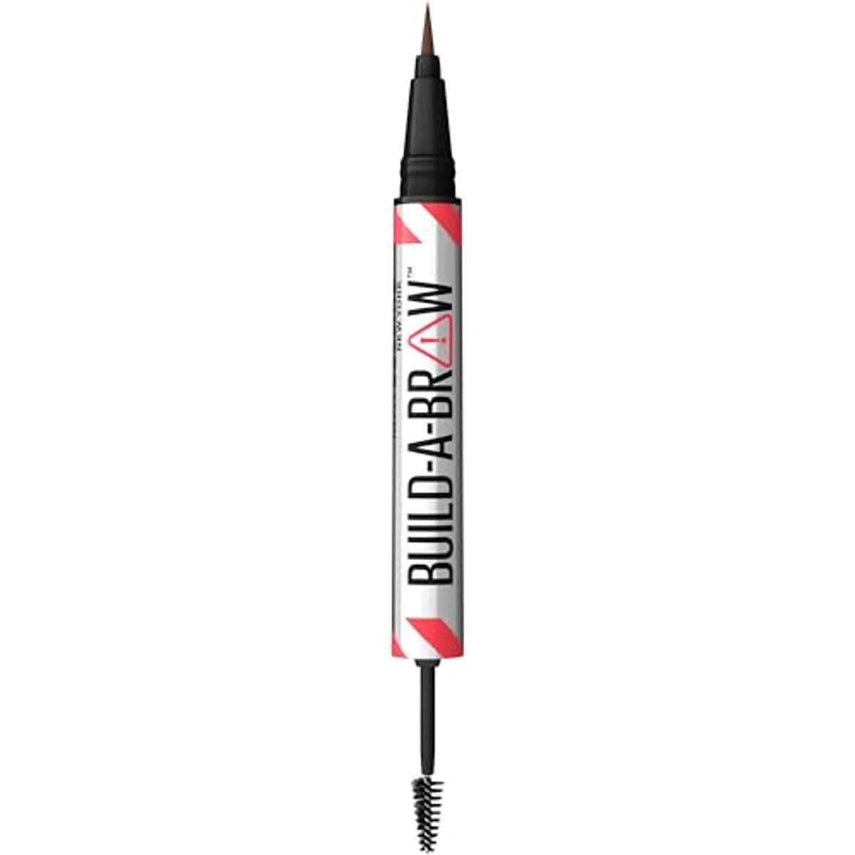 Maybelline New York 2-in-1 wenkbrauwstift met gel voor volle en gedefinieerde wenkbrauwen, blijft tot 24 uur zitten, vervaagt niet, Build-A-Brow, veganistische formule, nr. 257 Medium Brown | Augenbrauenstift mit Versiegelungsgel, echt – MAYBELLINE