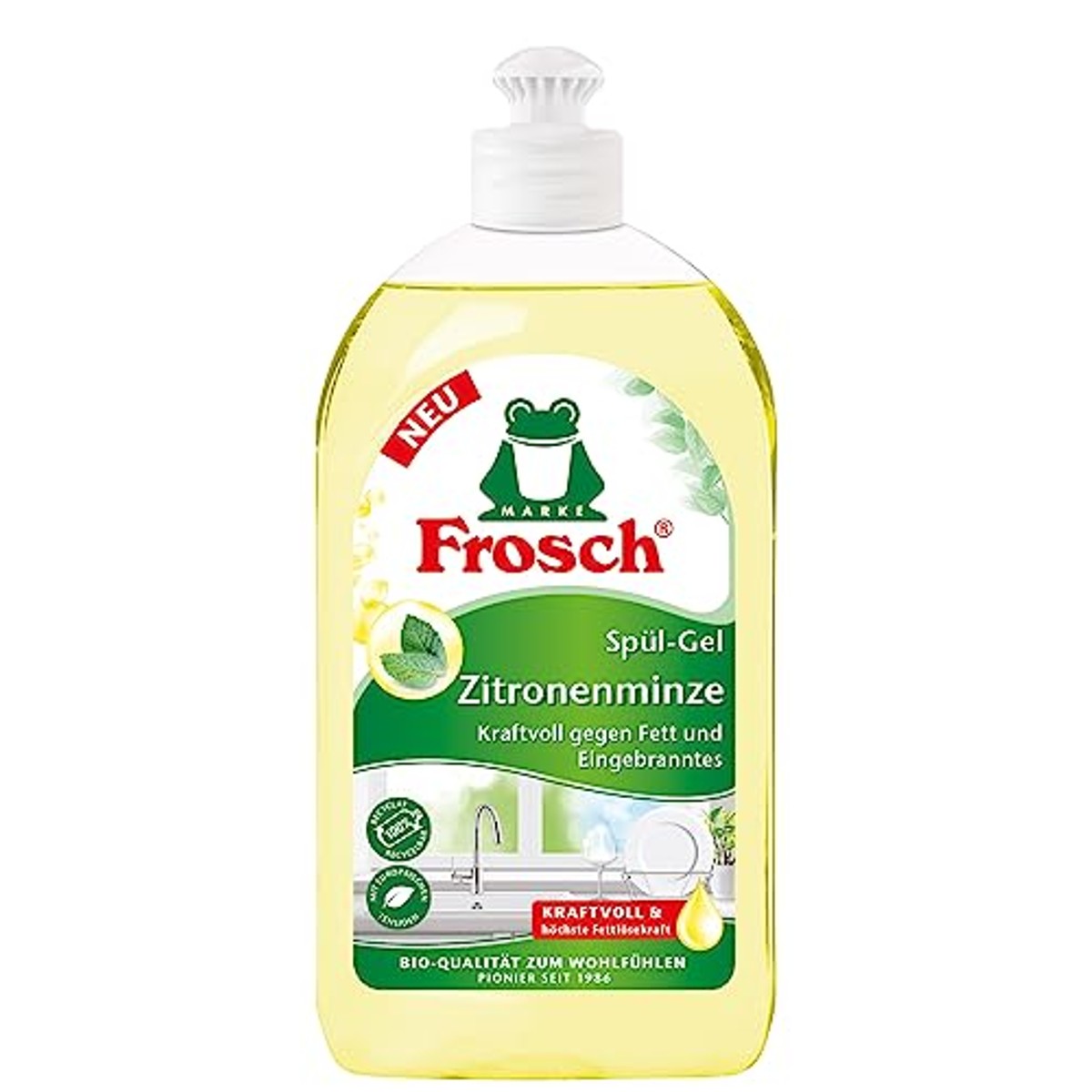 FROSCH Spoelgel Citroenmunt 6 x 500 ml - Voordeelverpakking