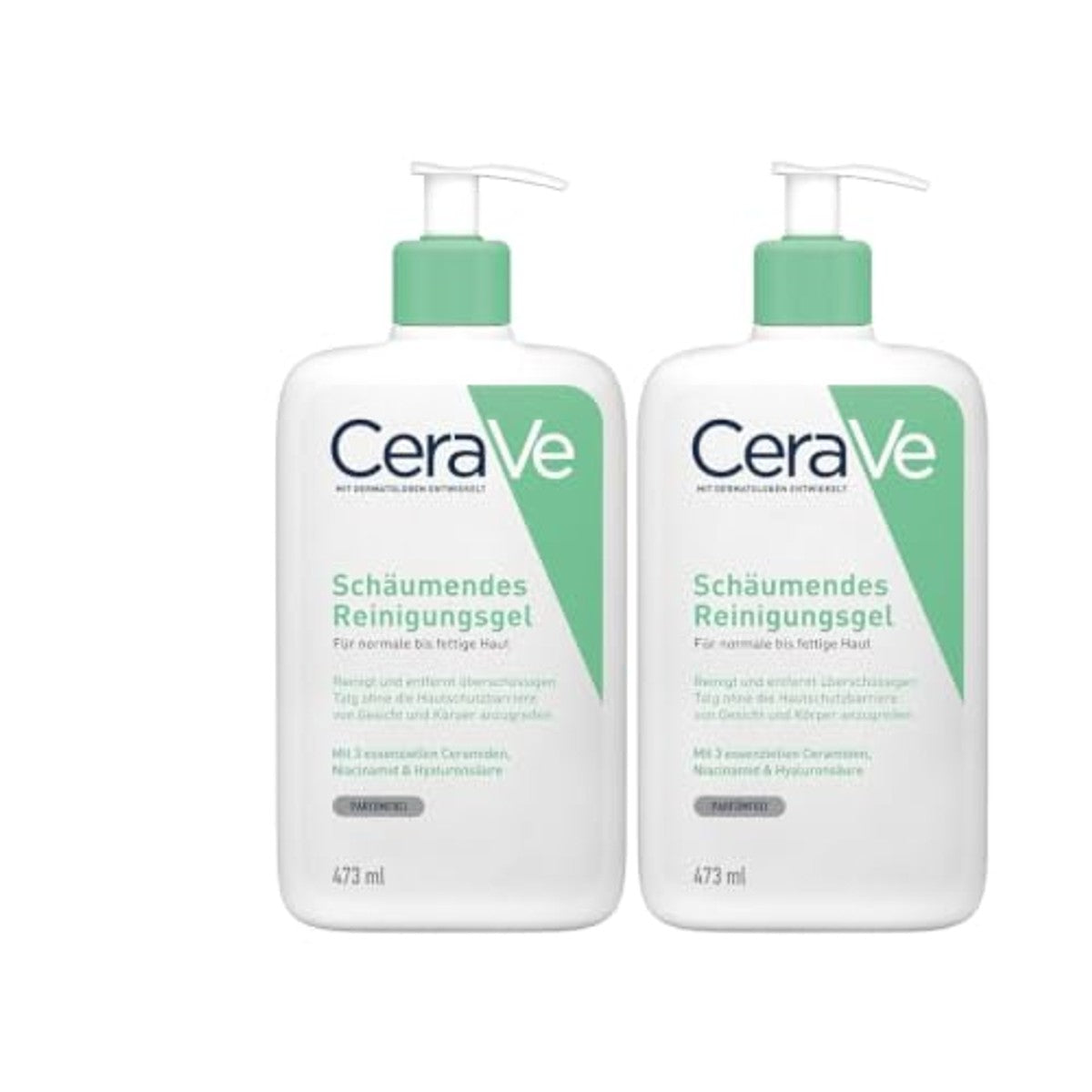 CeraVe Schuimende Reinigingsgel voor Normale tot Vette Huid 2 x 473 ml