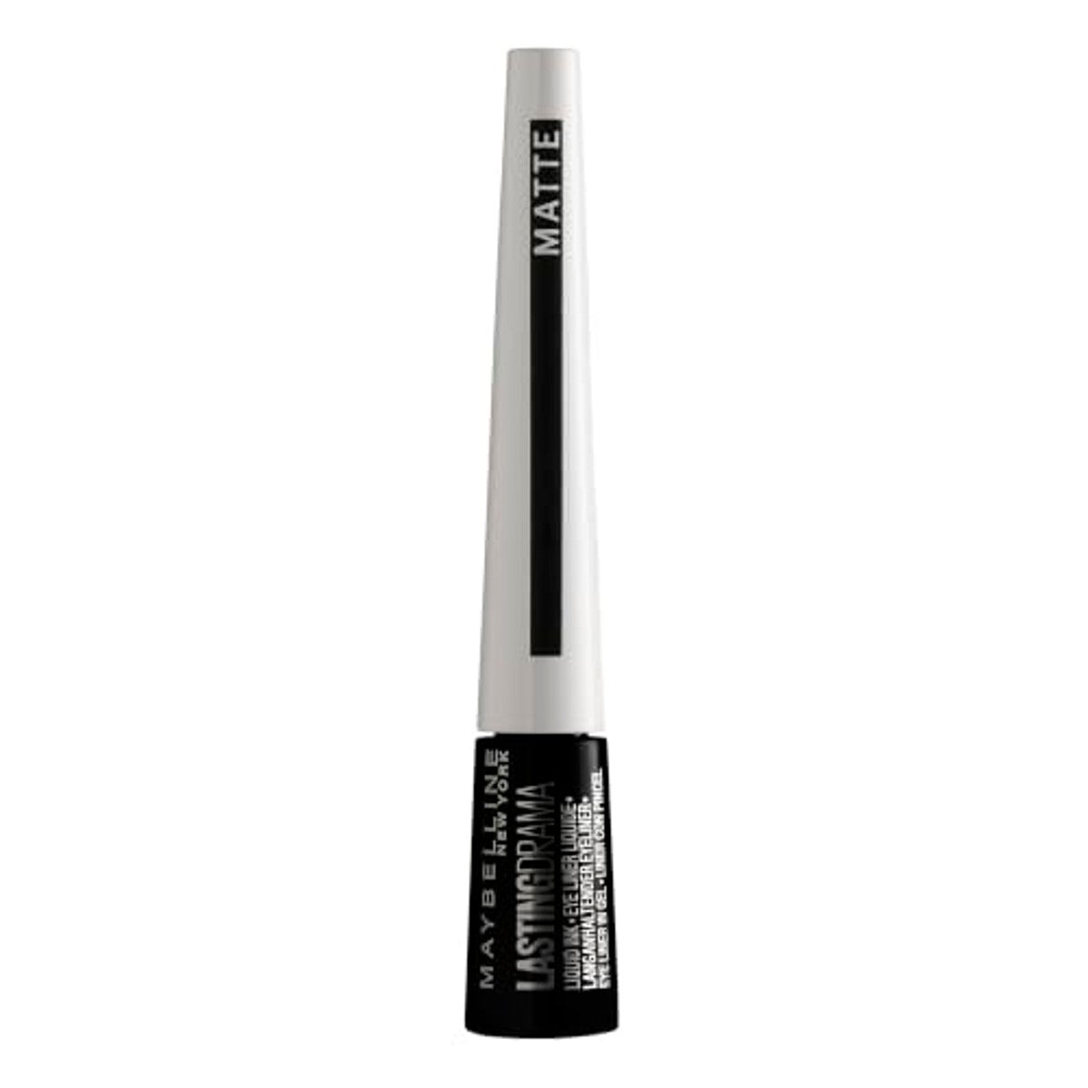 Maybelline New York Eyeliner Master Ink Matte Black/contourstift zwart, optimale kleurdosering met matte afwerking, 1 x 3 g – MAYBELLINE