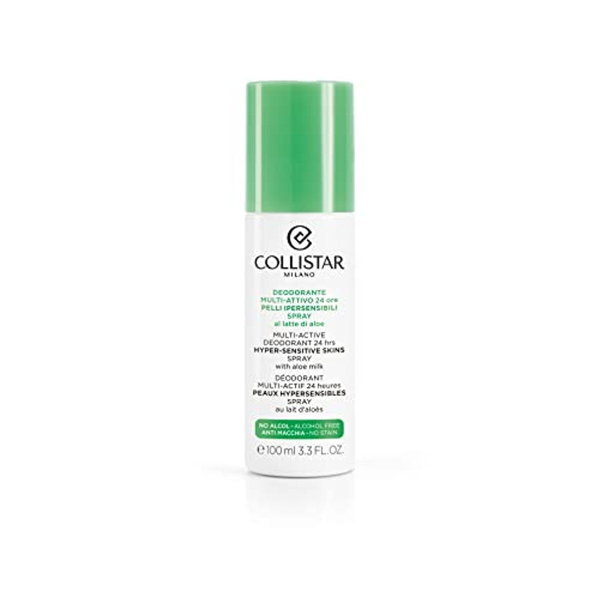 Collistar Multiactieve 24-uurs Deodorant Hypergevoelige Huid 100 ml - 3-pack