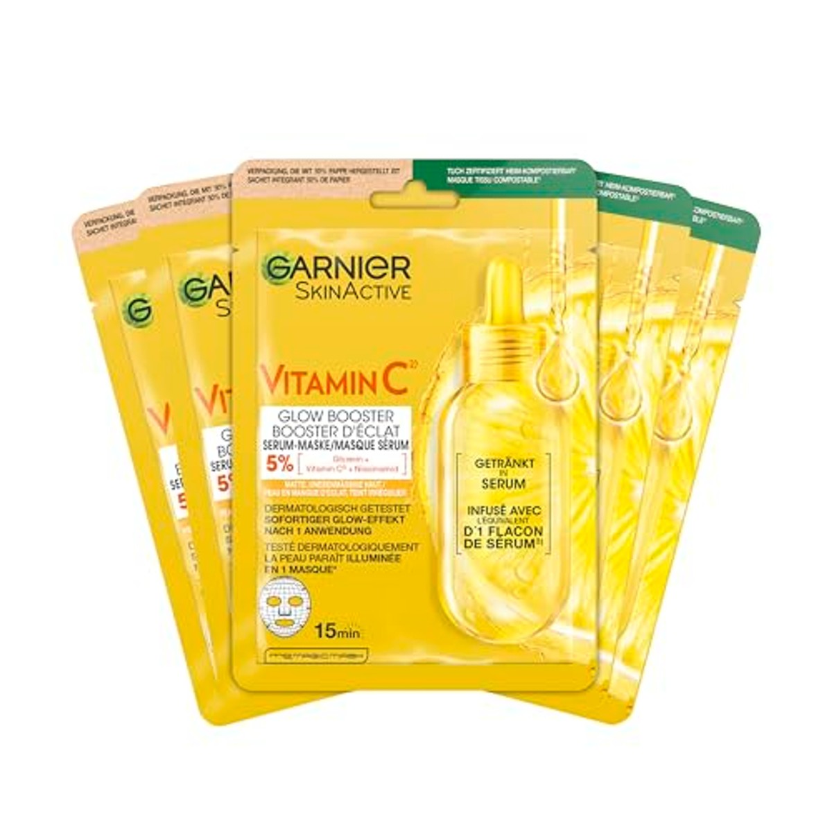 Garnier SkinActive Vitamine C Doekmaskers 5 x 1 masker – Garnier