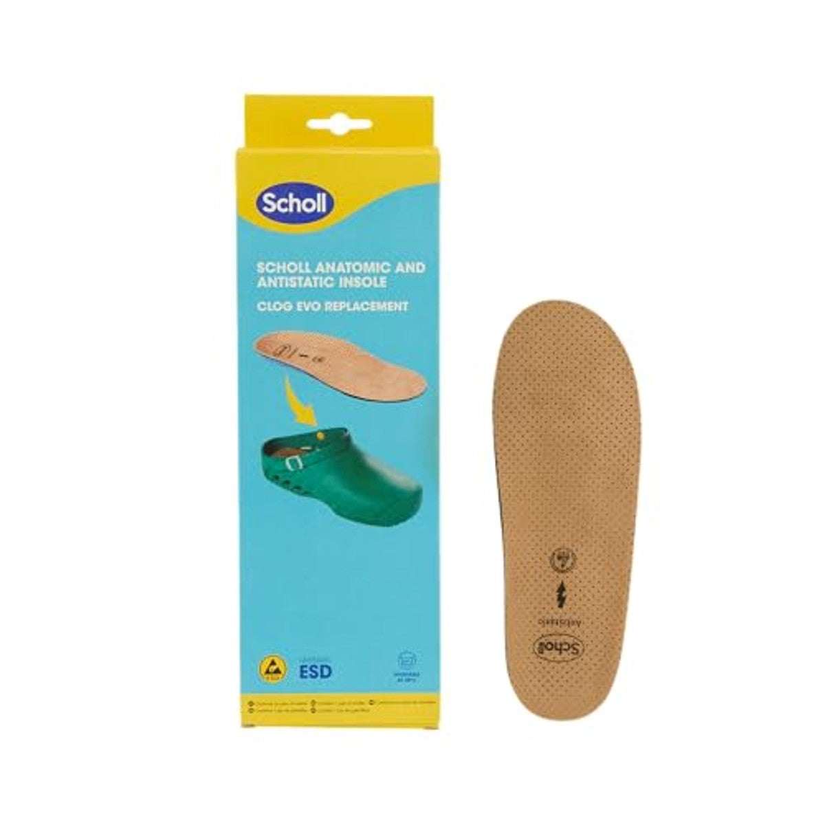 Dr. Scholl's Anatomische antistatische inlegzool Clog Evo - 6-pack