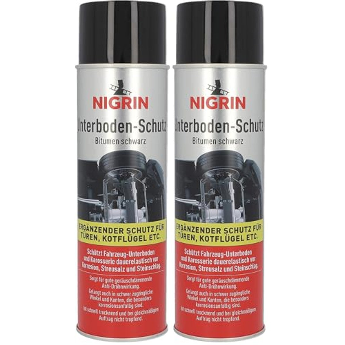 NIGRIN Vloerbeschermingsspray zwart 500 ml (verpakking van 2) – NIGRIN