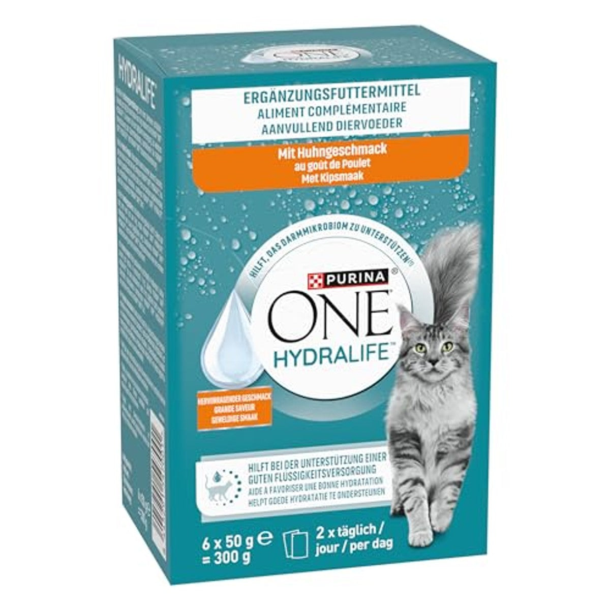 Purina One Hydralife natvoer kattenvoer kip 48 x 50 g - 6-pack