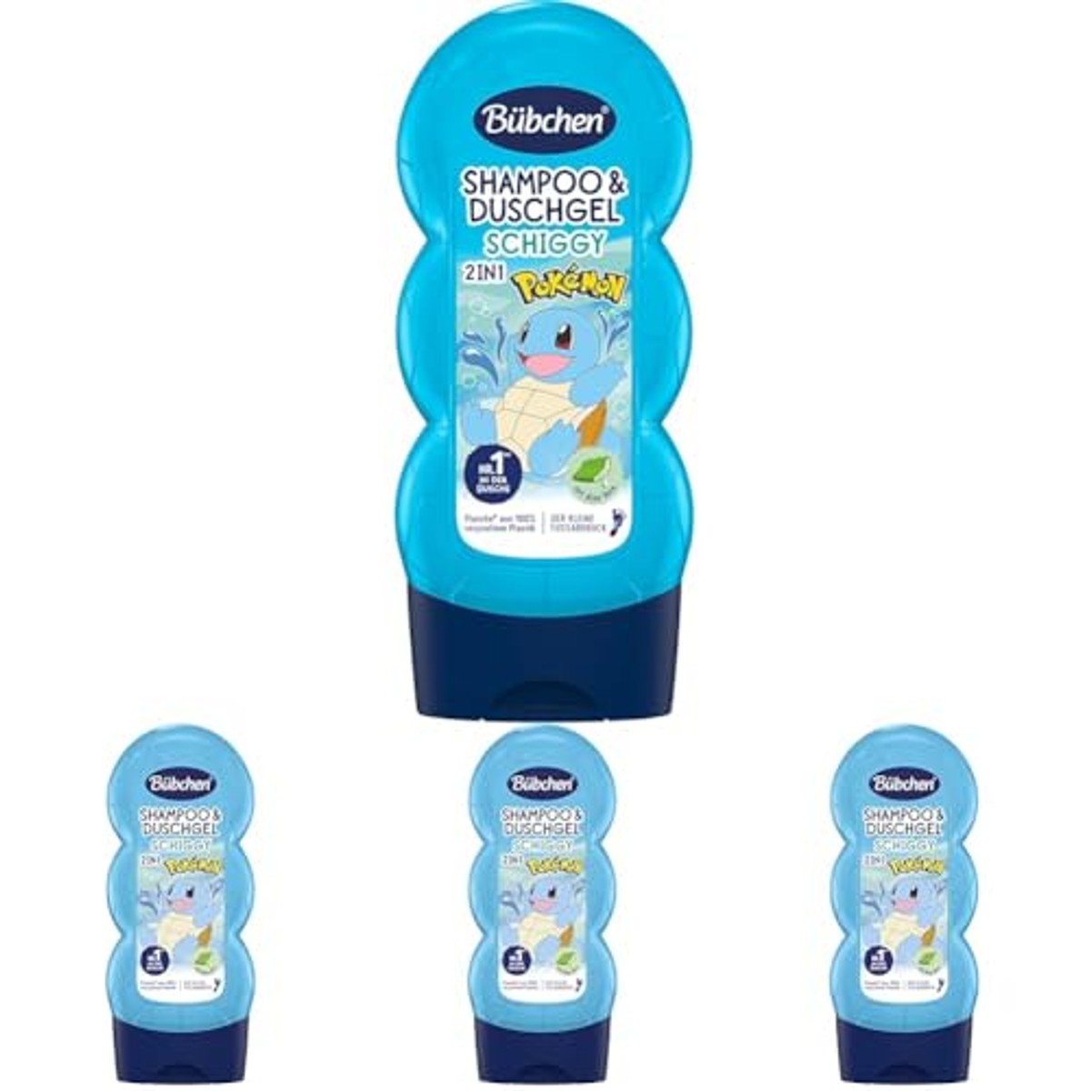Bübchen Pokémon Schiggy Edition Shampoo & Douchegel 230 ml (4 stuks) – Bübchen