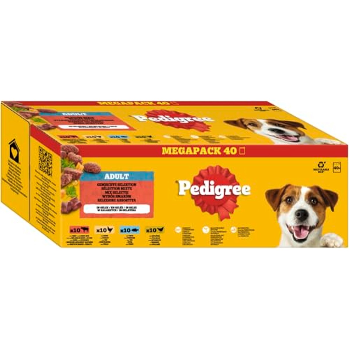 Pedigree DogCare hondenvoer chunks in gelei 40 x 100 g - 3-pack