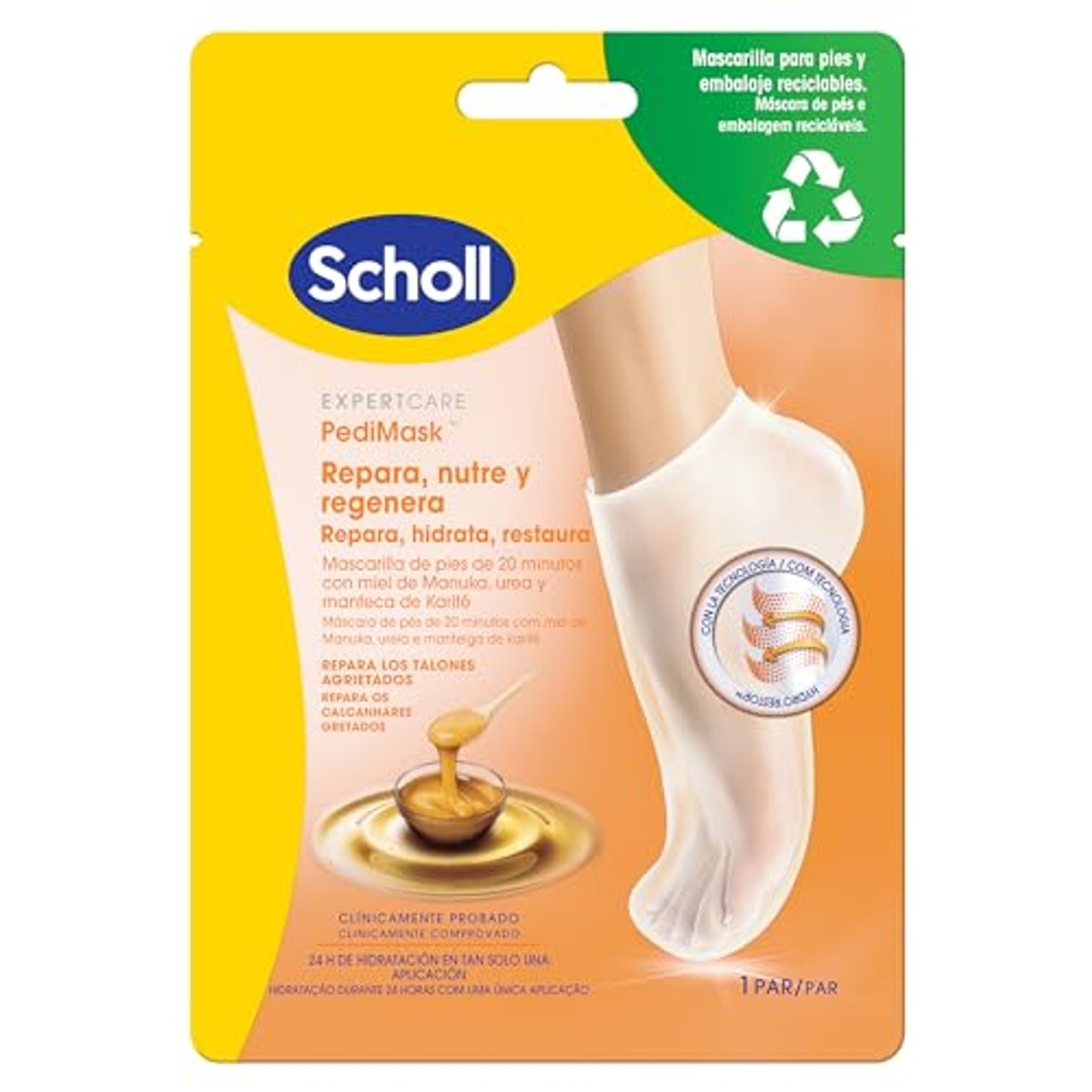 Dr. Scholl's PediMask ExpertCare Manuka-honing - 3-pack – foto 2