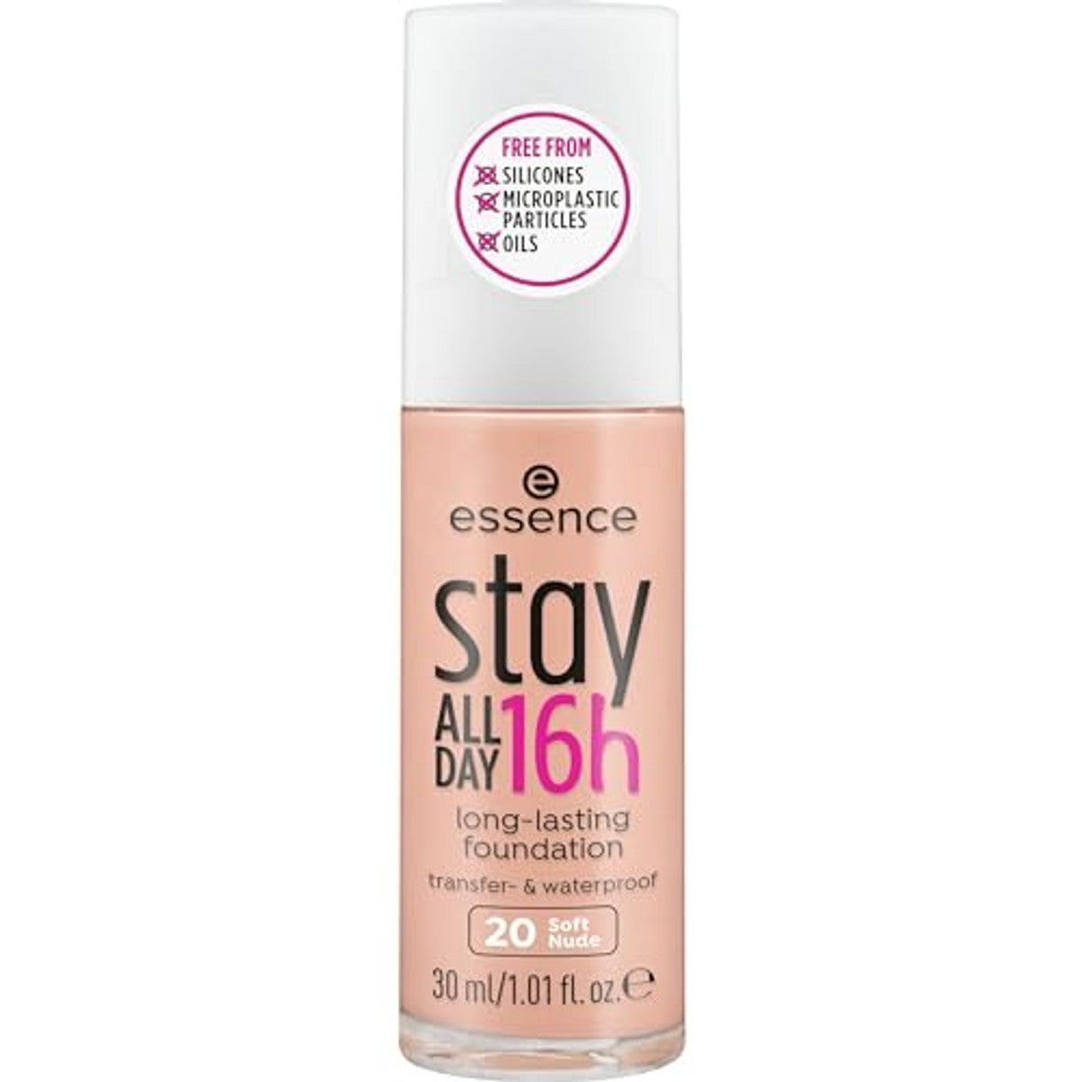 essence Stay All Day 16h foundation Soft Nude 20 - 6-pack