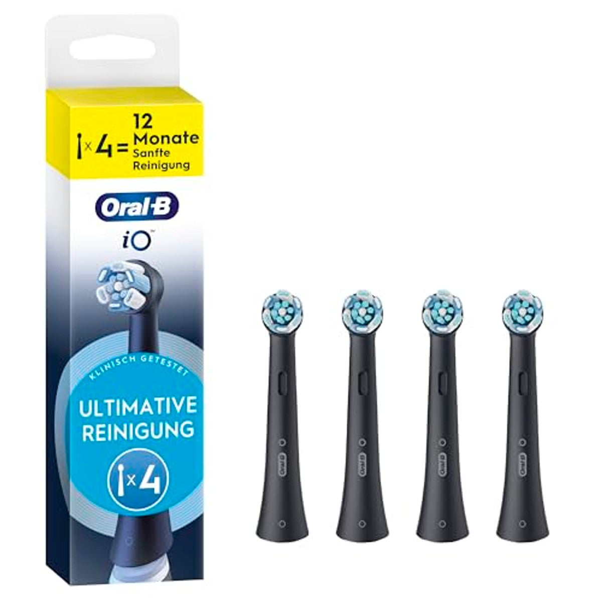 Oral-B iO Ultimate Cleaning opzetborstels zwart 4 stuks – Oral-B