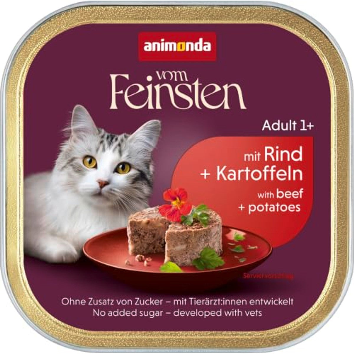 Animonda Exquise natvoer kattenvoer Rund + Aardappelen - 6-pack