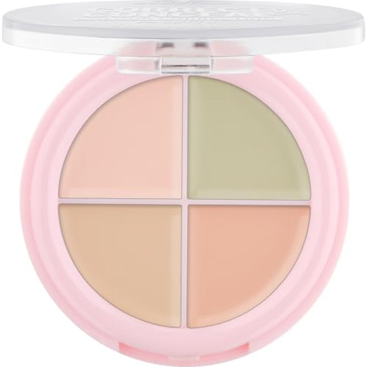 essence CORRECT & CONCEAL Colour Correcting palet, concealer, nr. 10, meerkleurig, 4 kleuren, definieerend, kleurcorrectief, veganistisch, zonder parfum, zonder alcohol, zonder parabenen, per stuk | Onmiddellijk resultaat, definieerend – Essence Cosmetics