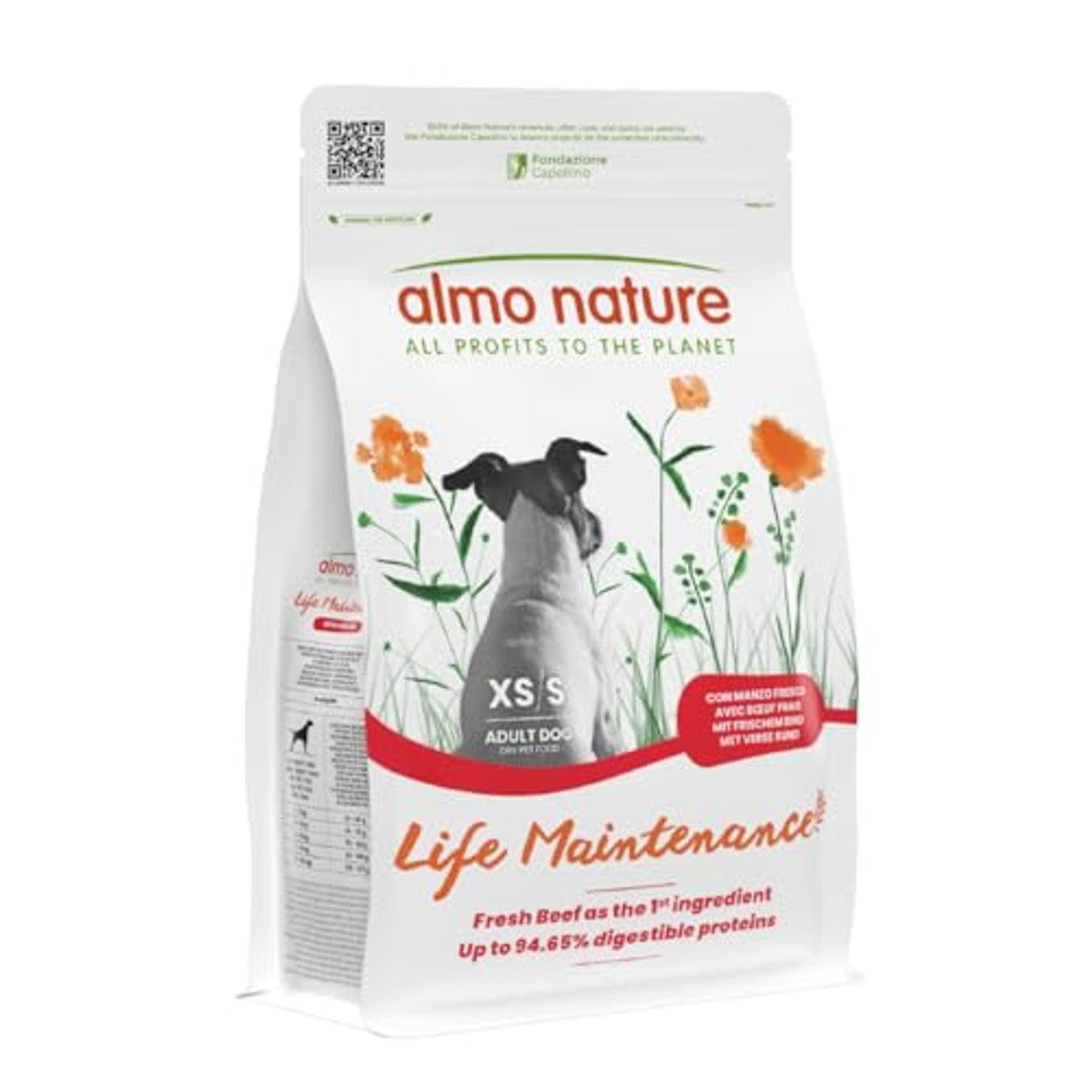 Almo Nature Life Maintenance Droogvoer Hond XS-S Rundvlees 2 kg - 3-pack