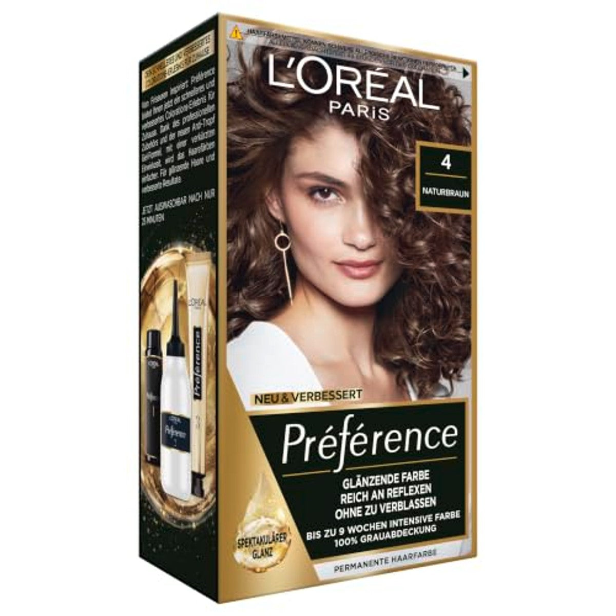 L'Oréal Paris Préférence Haarverf 4 Tahiti Natuurbruin 3x - 3-pack