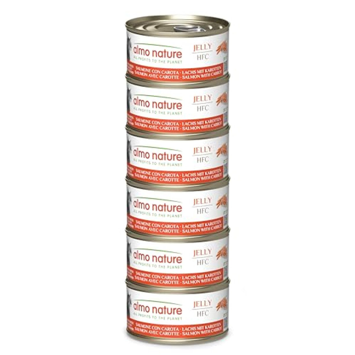 Almo Nature HFC Jelly Natvoer Zalm en Wortelen 6 x 70 g - 3-pack