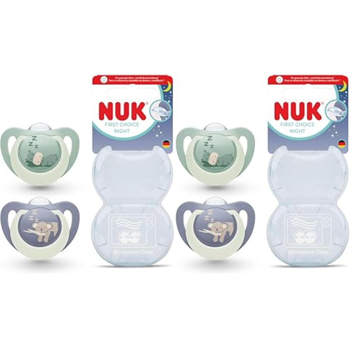 NUK First Choice Night Baby fopspeen 18-36 maanden, 2 stuks – NUK