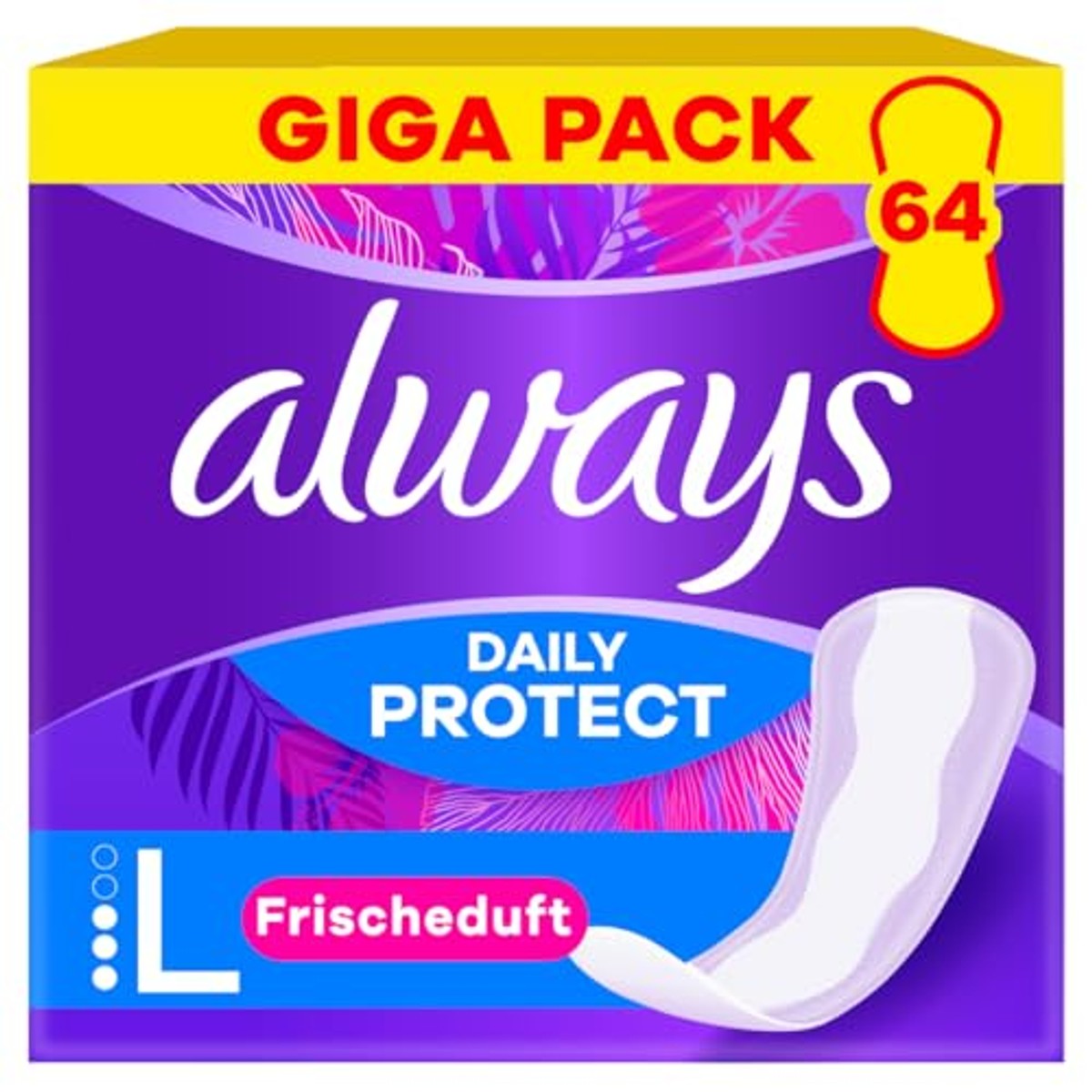 Always Daily Protect Long Inlegkruisjes frisse geur, 64 stuks – Always