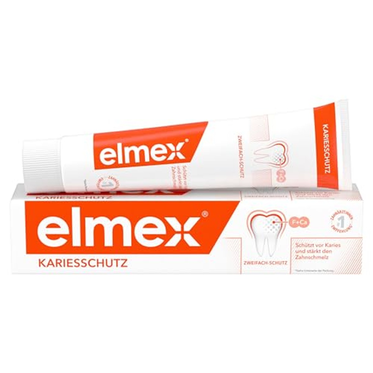 elmex Tandpasta met vouwdoos 6 x 75 ml - Voordeelverpakking