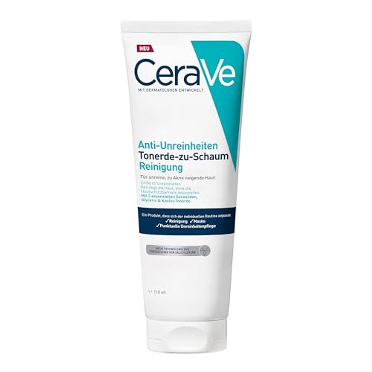 CeraVe Anti-onzuiverheden Klei op Schuim Reiniging 118 ml - 3-pack