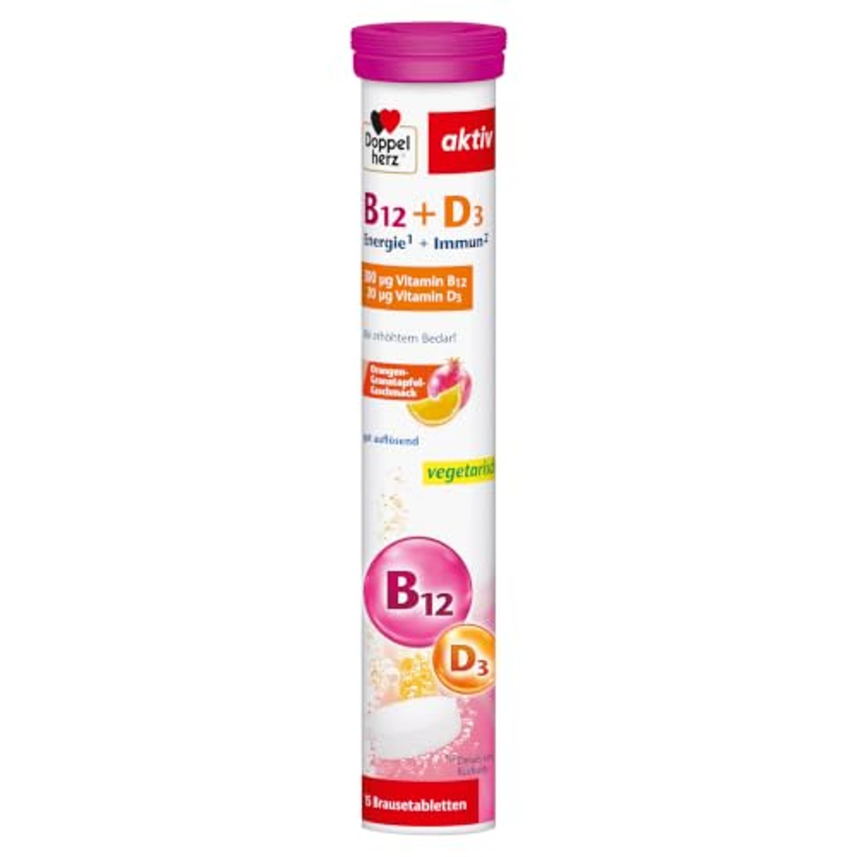 Doppelherz Vitamine B12 + D3 15 Bruistabletten - 3-pack