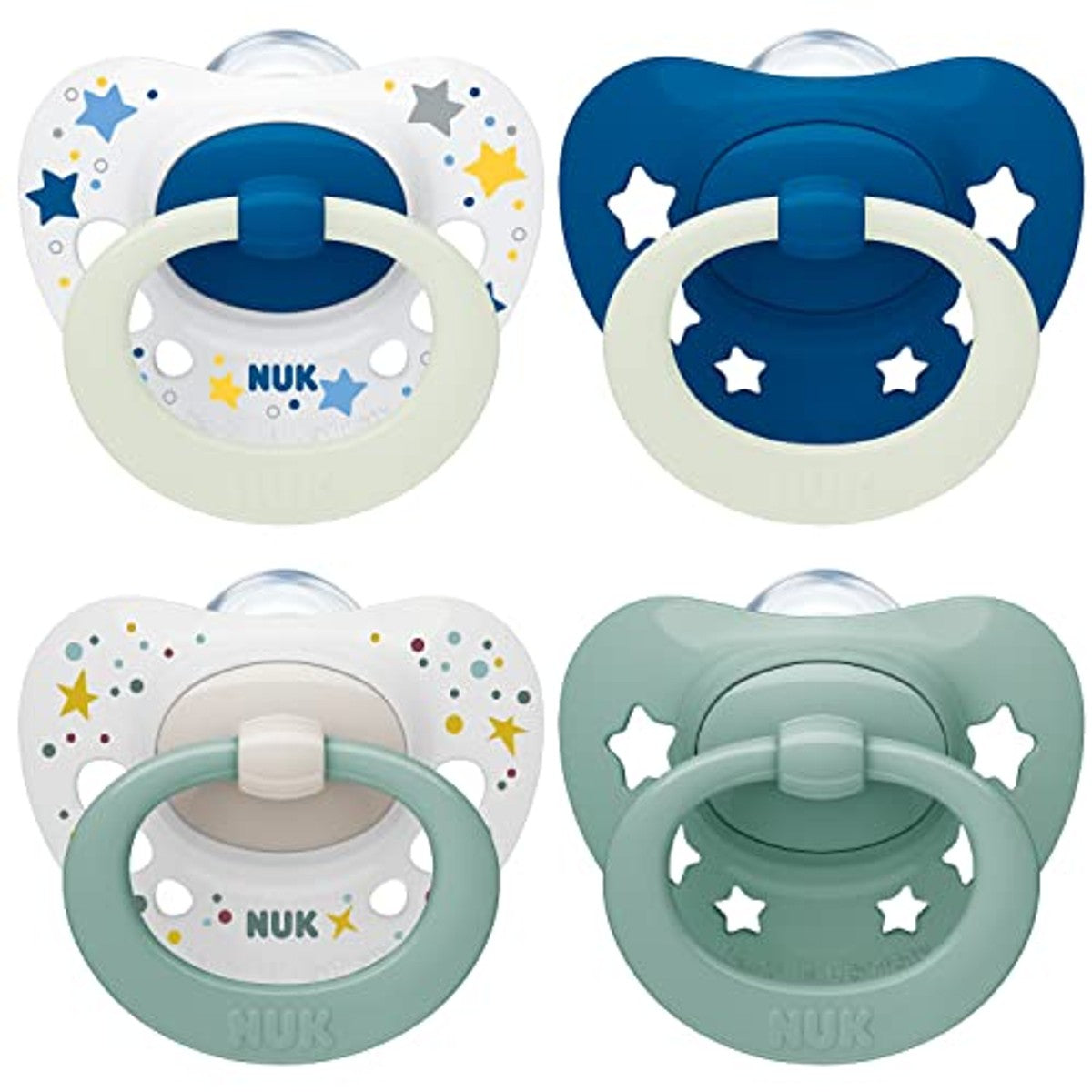 NUK Signature Day & Night fopspeen 0-6 maanden, 4 stuks – NUK