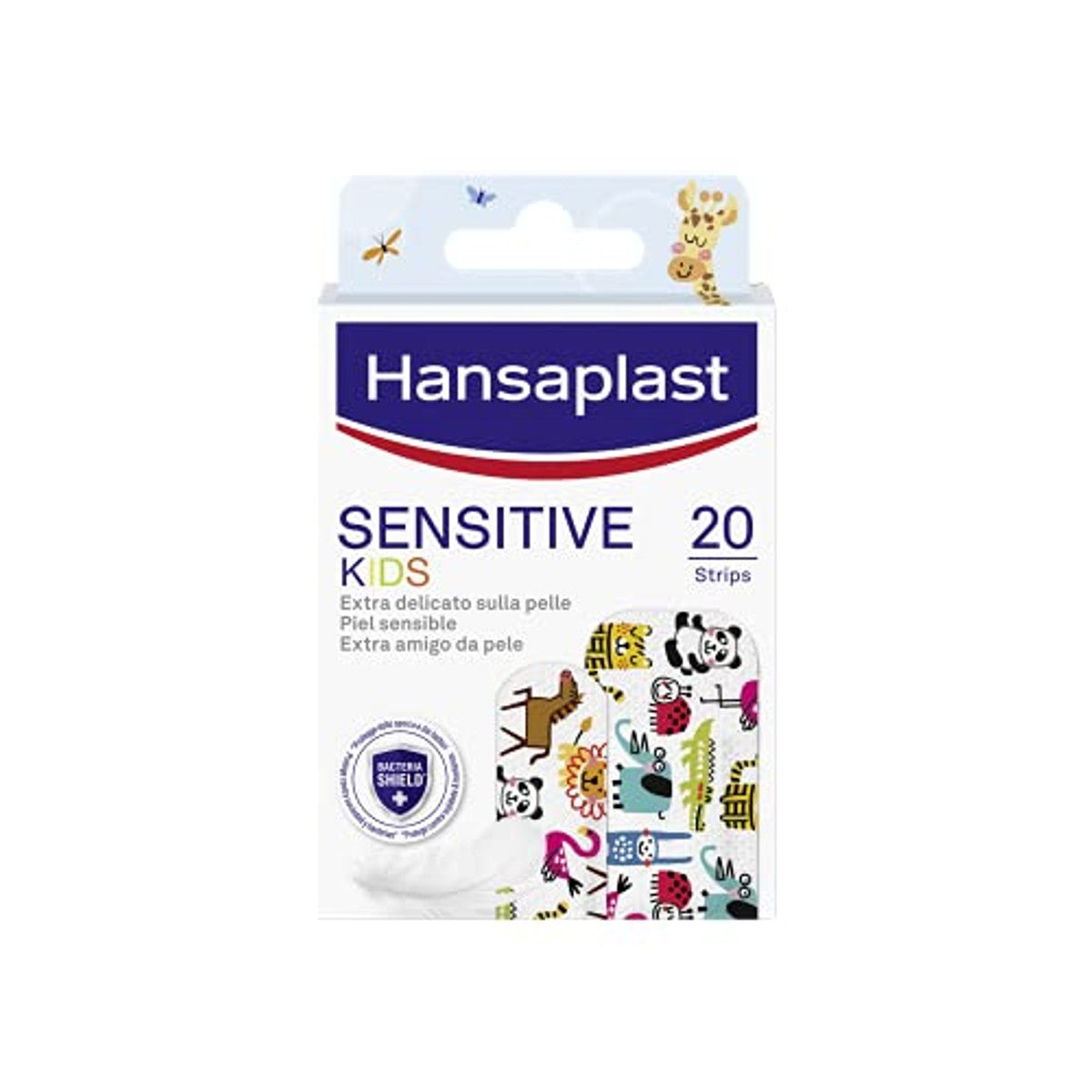 Hansaplast Sensitive Kids pleisters met dieren (2 maten) 6 x 20 stuks - Voordeelverpakking