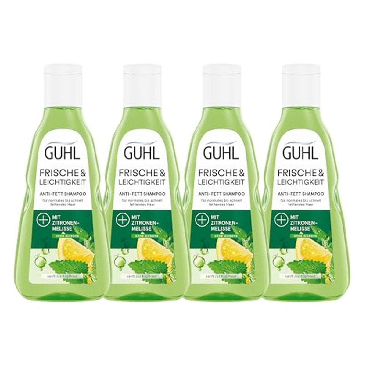Guhl Frisse & lichtheid anti-vet shampoo 4 x 250 ml – Guhl