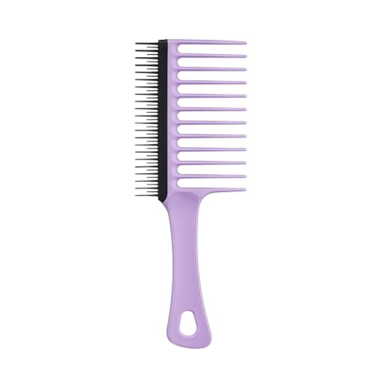Tangle Teezer Kam met brede tanden, voor 3C-4C krullend haar, lange borstelharen ontwarren en verminderen haarbreuk, korte borstelharen verwijderen ongewoon haar, ideaal voor krullen, paars en zwart – Tangle Teezer