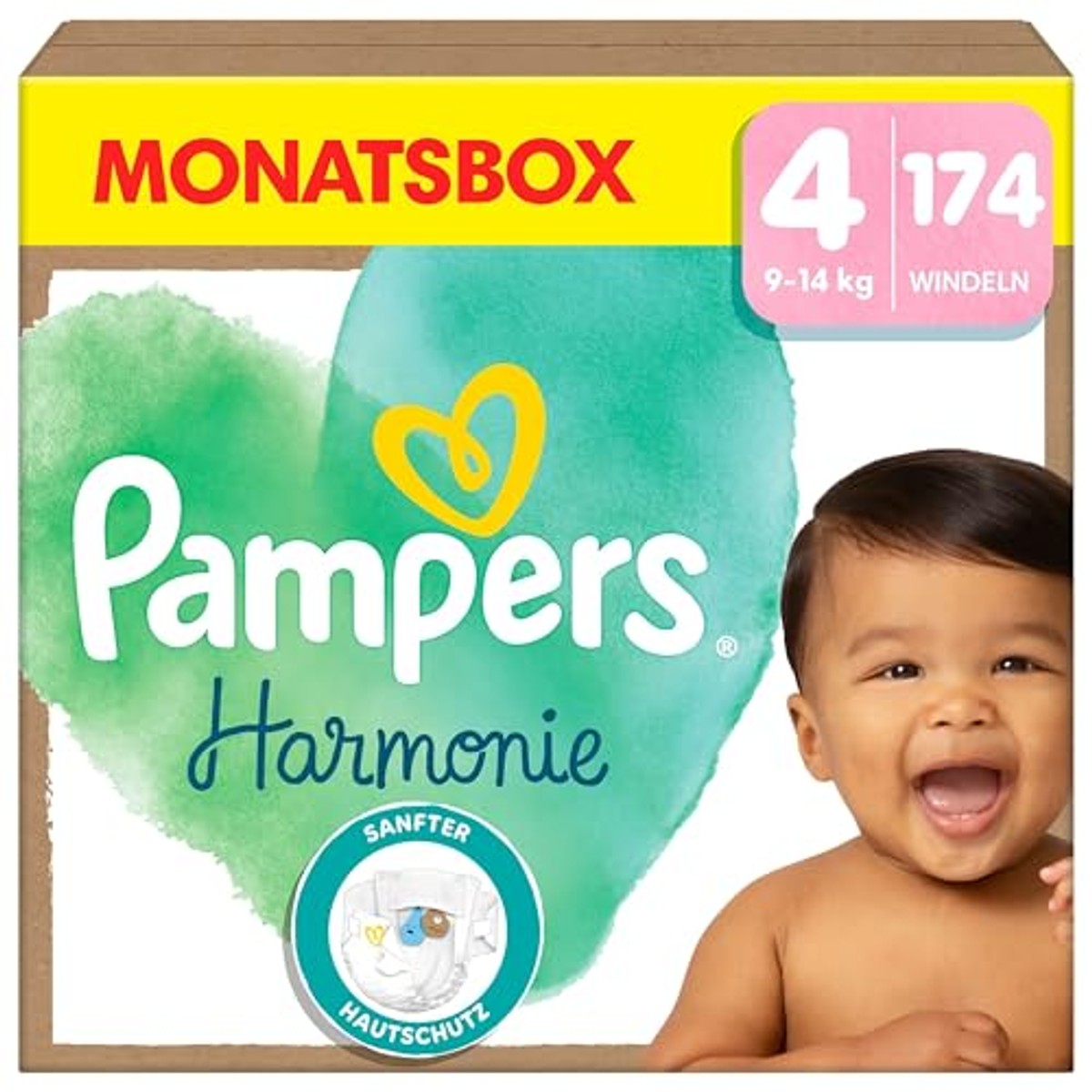 Pampers Harmonie luiers maat 4, 174 luiers – Pampers
