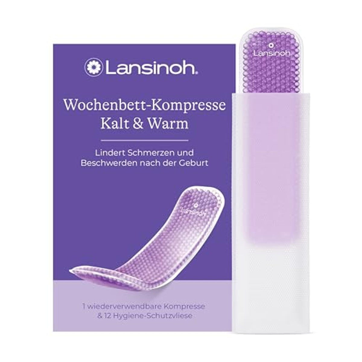 Lansinoh Koud en Warm Kompres voor Weekbed met 12 Beschermvliesjes - 6-pack