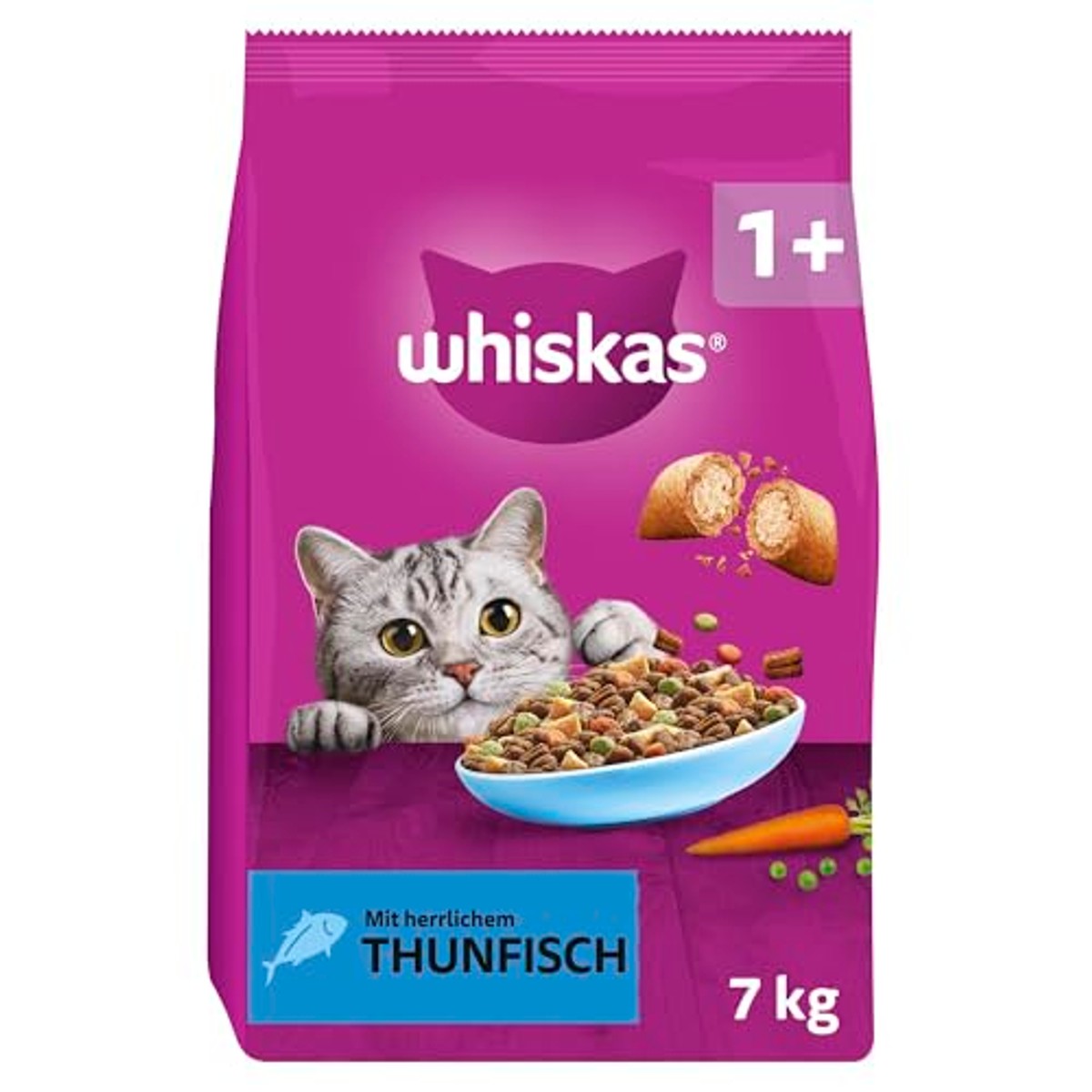 WHISKAS Droogvoer voor volwassen katten 7 kg met tonijn – whiskas