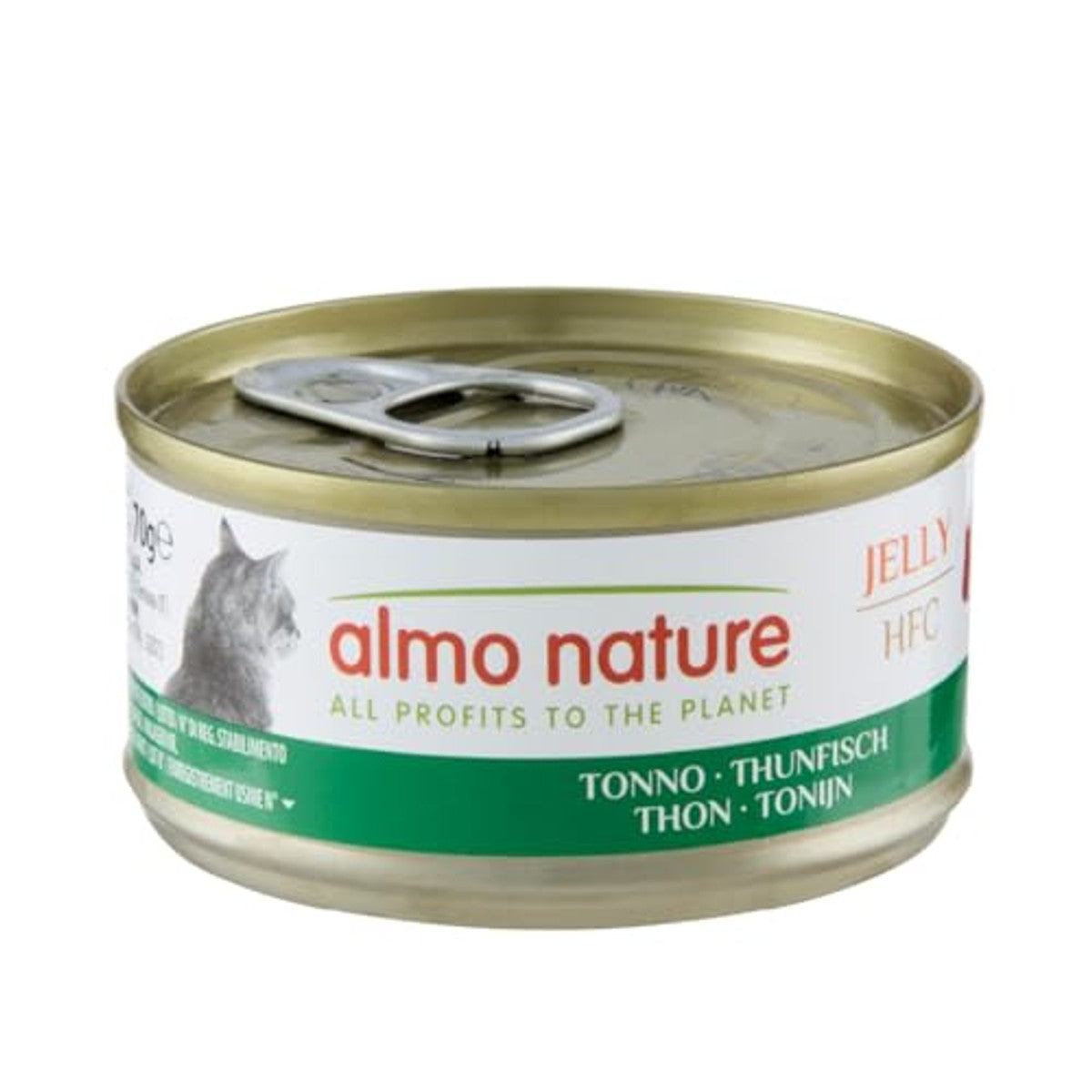 almo nature HFC Jelly natvoer voor volwassenen katten tonijn - blik 70 g. – almo nature