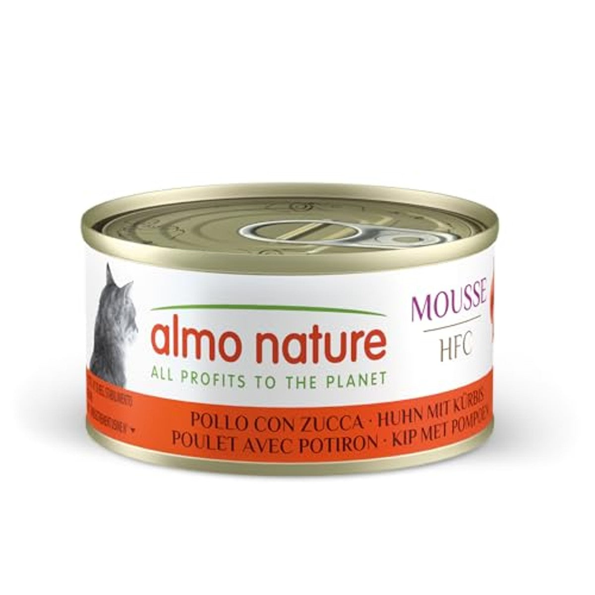 Almo Nature HFC Mousse Natvoer Kip met Pompoen 24 x 70 g - 6-pack