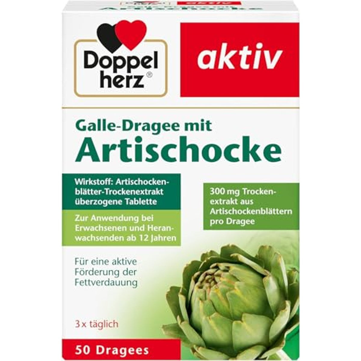 Doppelherz Galle-dragee met Artisjok 50 Tabletten - 6-pack
