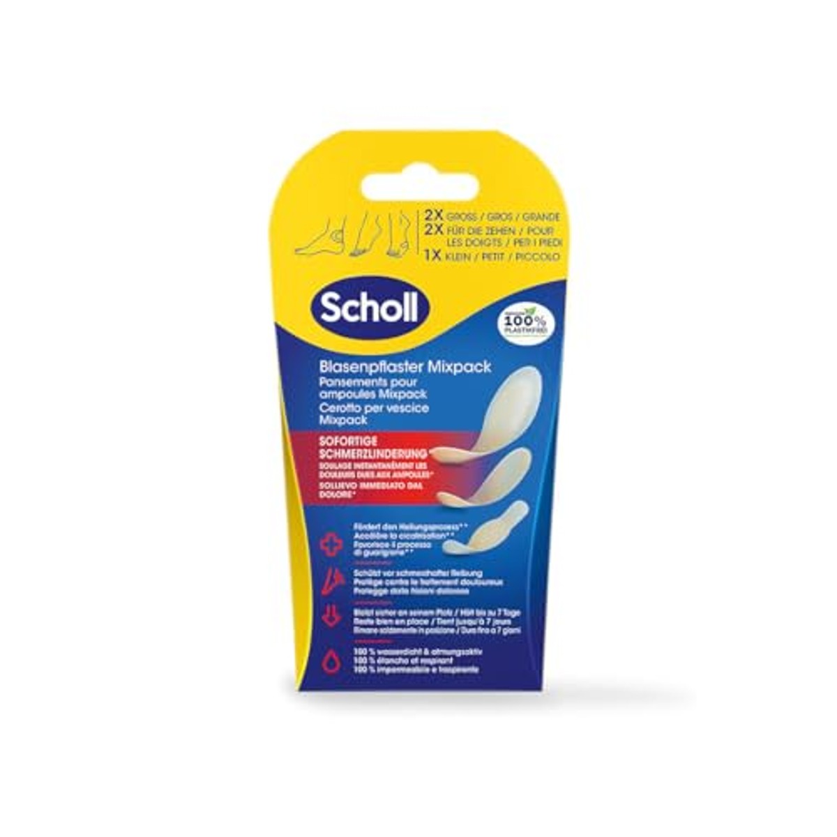 Dr. Scholl's Transparante blarenpleisters Mix Pack - 6-pack – foto 2
