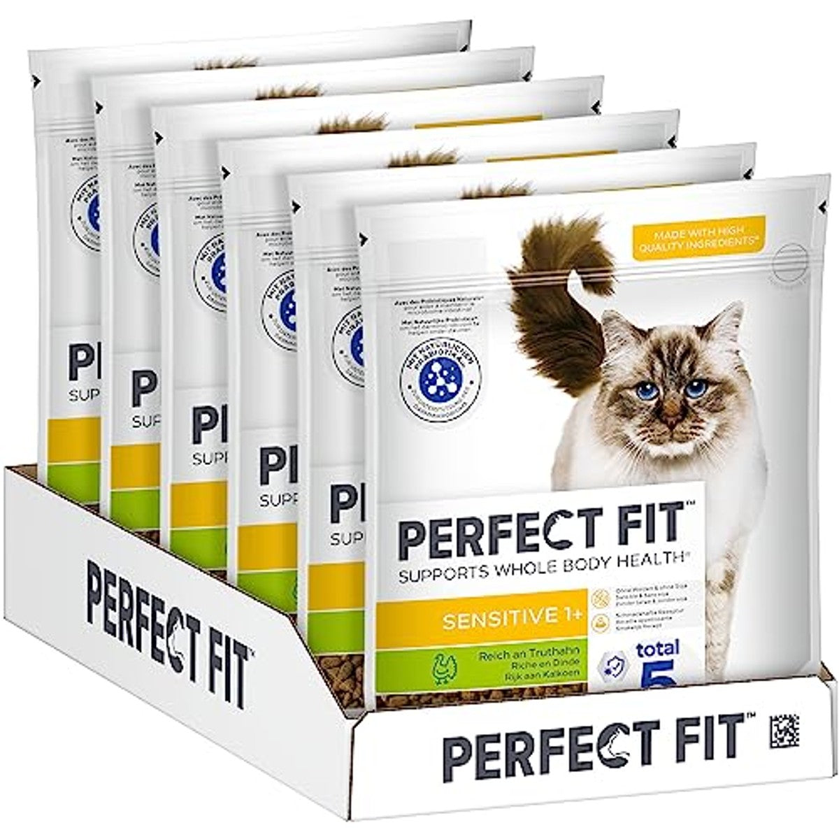Perfect Fit Volwassen Gevoelig droogvoer kat kalkoen 6 x 750 g - 3-pack