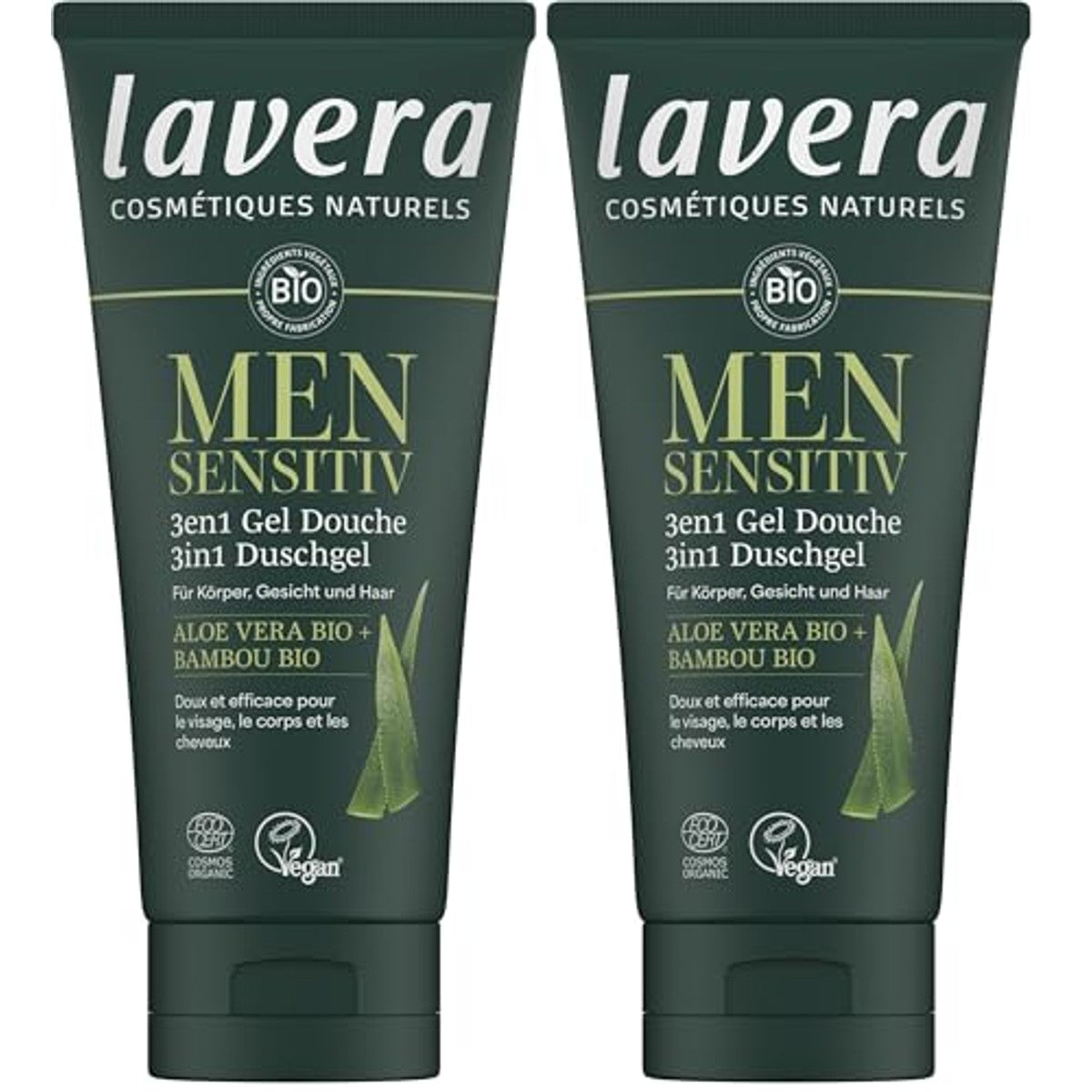 lavera Men Sensitiv 3in1 Duschgel 200 ml (2 stuks) – lavera