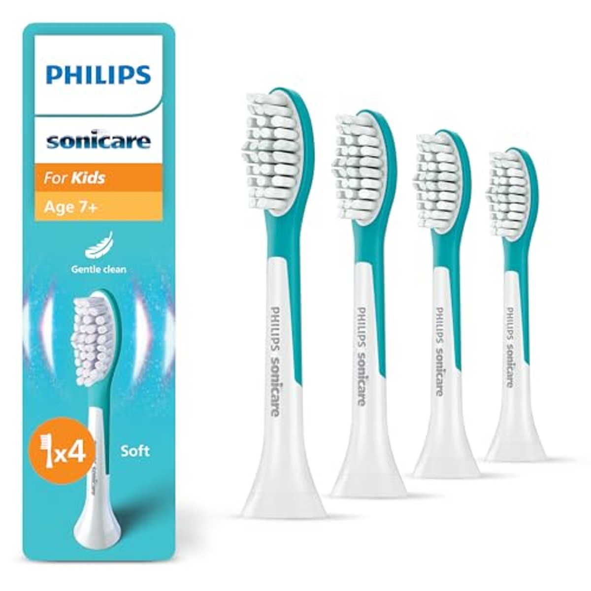 Philips Sonicare For Kids Opzetborstels vanaf 7 Jaar 4 stuks - 6-pack