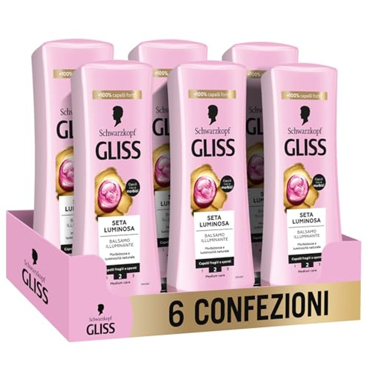 Gliss Schwarzkopf Lichtgevende Zijdebalsem 6 x 200 ml – Gliss