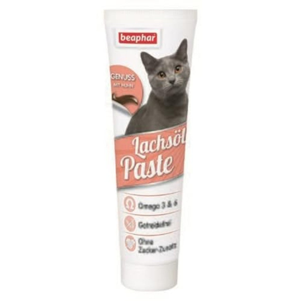 Beaphar Zalmoliepasta kattensnack kip-kalkoen-eend 100 g - 6-pack