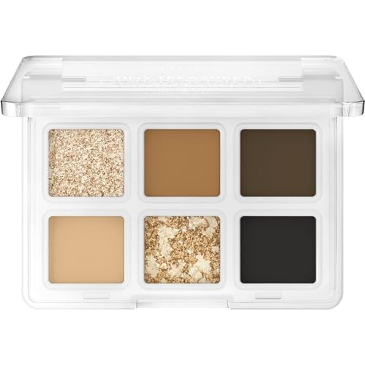 Catrice Tiny Treasures Oogschaduwpalet, nr. 010, bruin, 6 bruine tinten, glinsterend, veganistisch, zonder microplasticdeeltjes, vrij van nanodeeltjes, zonder parfum, per stuk verpakt (4,2 g) | Mini oogschaduwpalet, mix van verschillende tinten – Catrice Cosmetics