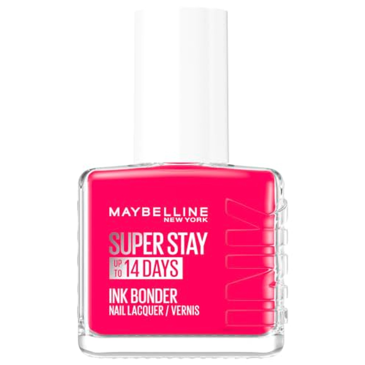 Maybelline New York Super Stay Ink Bonder nagellak 180 Rose Fuchsia | Met 3D-bindingscomplex, versterkt verzwakte nagels, houdt tot 14 dagen lang, glanzende afwerking, zonder uv-licht – MAYBELLINE