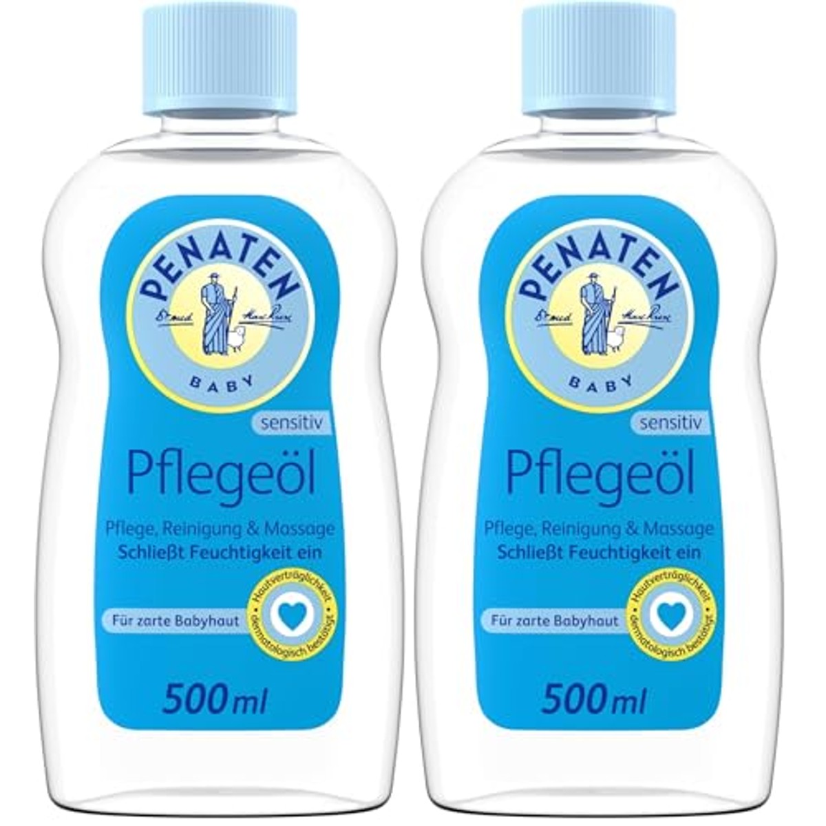 Penaten Verzorgende olie – 1 x 500 ml (verpakking van 2) – Penaten