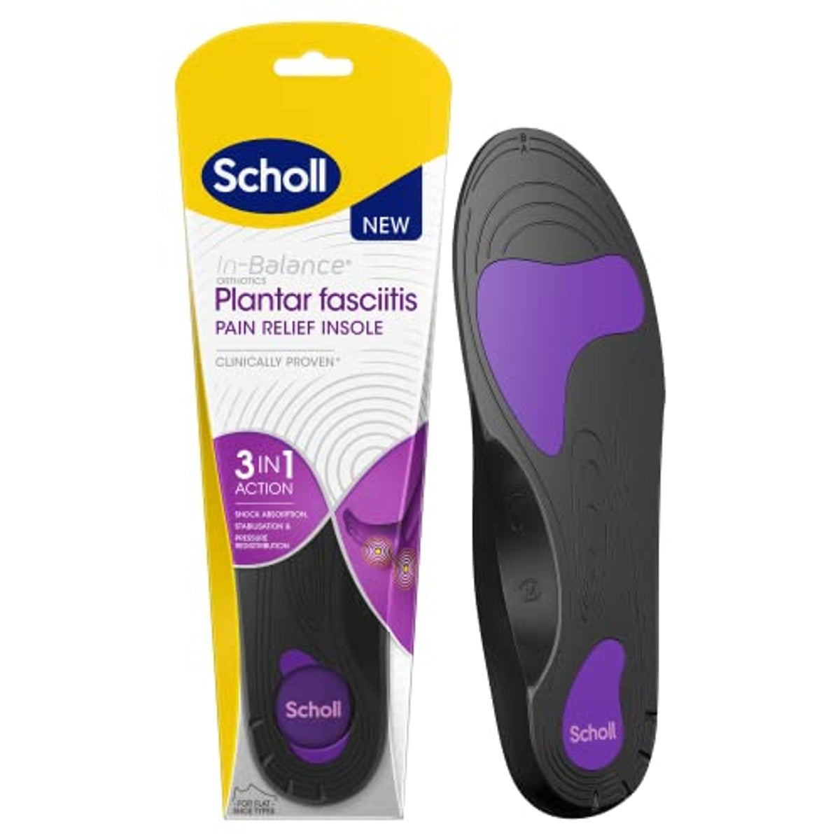 Dr. Scholl's In-Balance inlegzolen voor plantarfasciitis - 6-pack