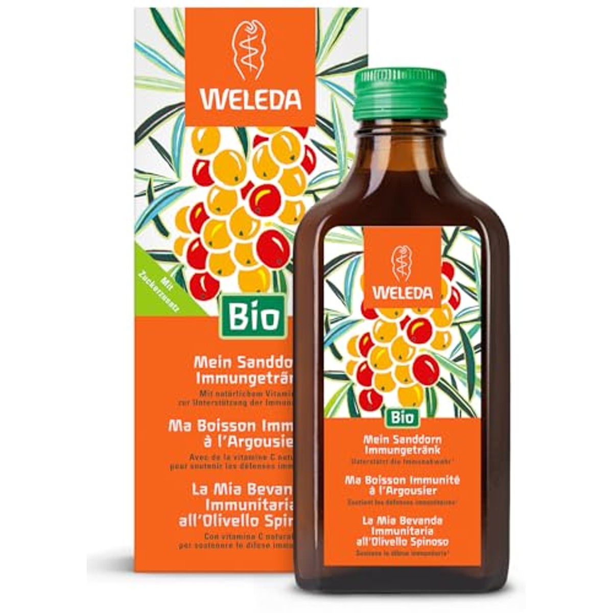 Weleda Biologische Duindoorn Immuundrankje 200 ml - 3-pack