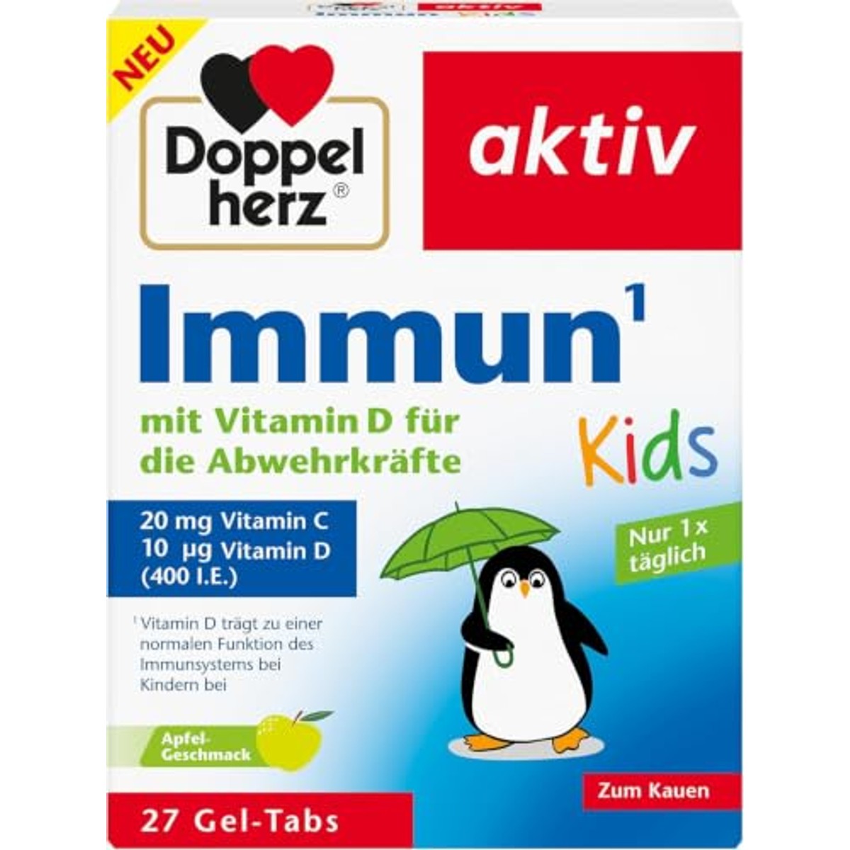 Doppelherz Immun Kids Gel-tabs Appelsmaak 27 stuks - 3-pack